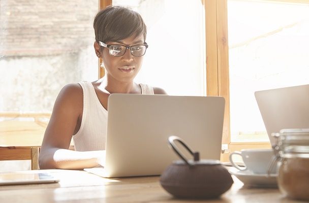 Woman Reviewing Resume